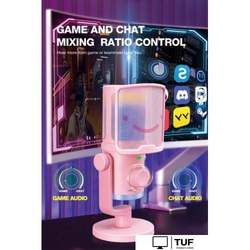 Проводной микрофон FIFINE TAM6 (розовый)