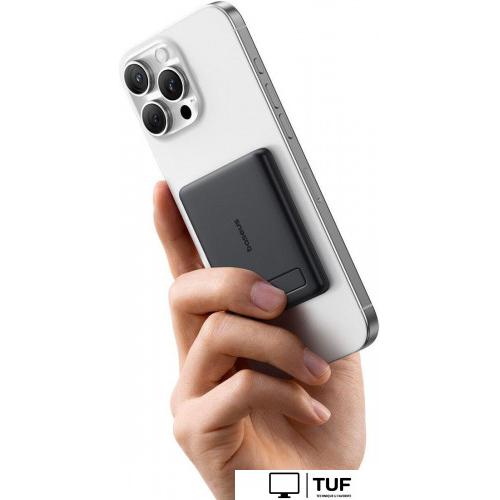 Внешний аккумулятор Baseus PicoGo AM31 Mini Magnetic Power Bank with Stand 20W 5000mAh (черный)