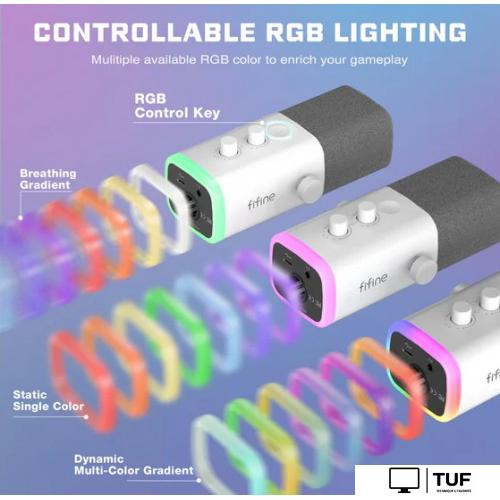 Проводной микрофон FIFINE AM8T (белый)