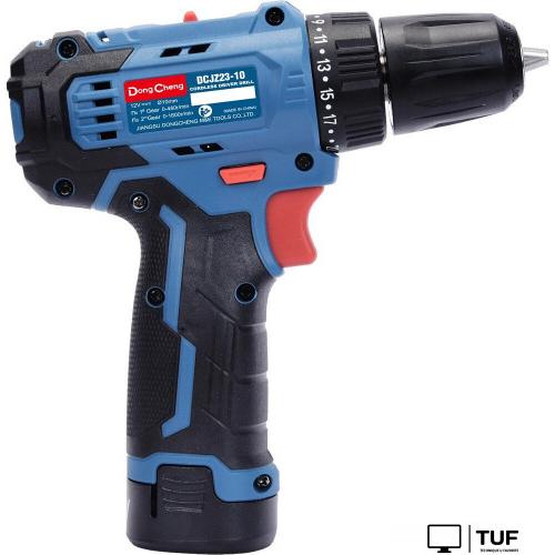 Дрель-шуруповерт DongCheng DCJZ23-10 Type EK (с 2-мя АКБ, кейс)