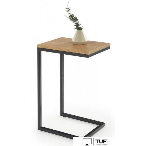 Приставной столик Halmar Nisa (дуб золотой/черный)