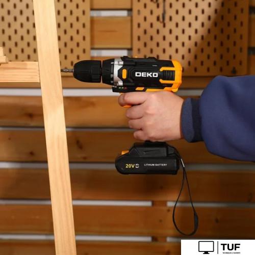 Дрель-шуруповерт Deko Banger 20V ONE + Set 63 083-1043 (с 2-мя АКБ, кейс)