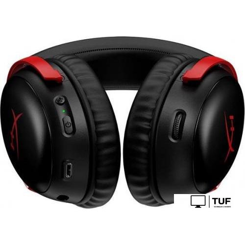 Наушники HyperX Cloud III Wireless (черный/красный)