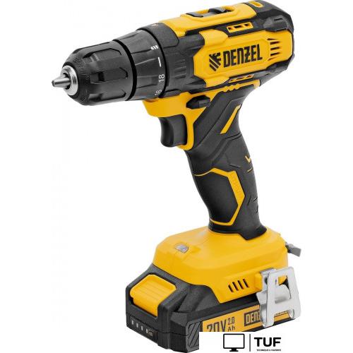 Дрель-шуруповерт Denzel CDQ-20 (с 2-мя АКБ, кейс)