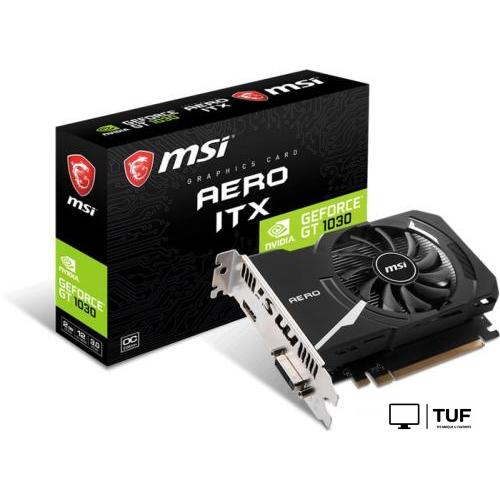 Видеокарта MSI GeForce GT 1030 Aero ITX OC 2GB DDR4