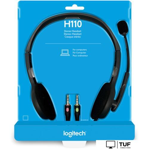 Офисная гарнитура Logitech Stereo Headset H110