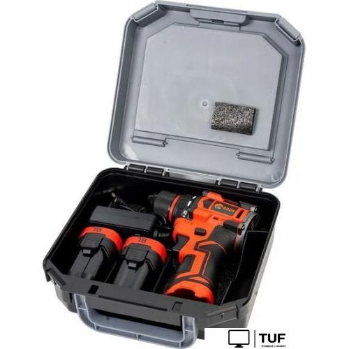 Дрель-шуруповерт Edon UAD-16BL (с 2-мя АКБ, кейс)