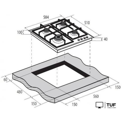 Варочная панель ZUGEL ZGH602B