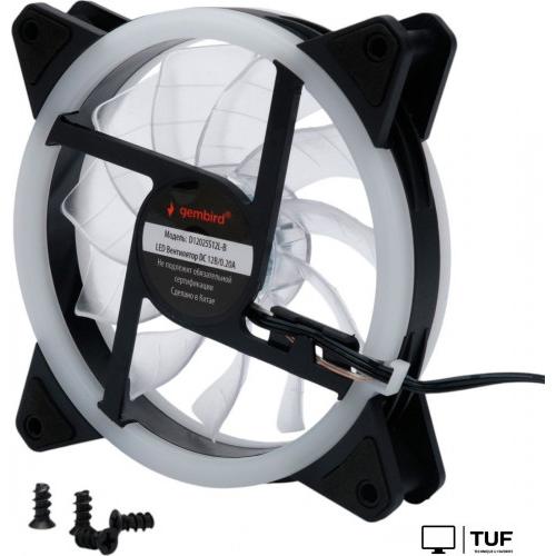Вентилятор для корпуса Gembird D12025S12L-B