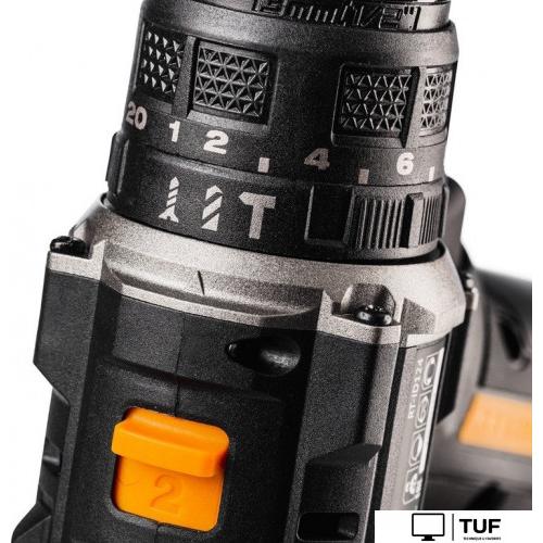 Ударная дрель-шуруповерт Runtec RT-ID124 (с 2-мя АКБ, сумка)