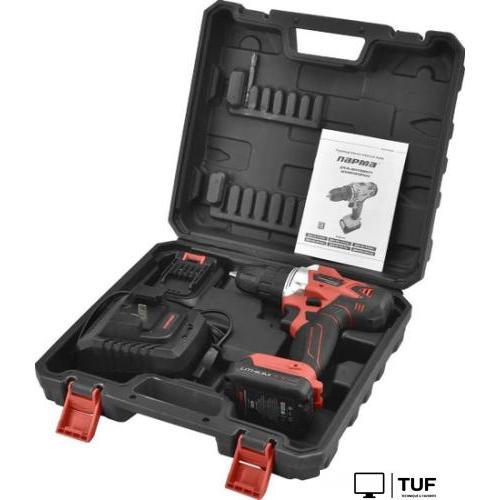 Дрель-шуруповерт Парма ДША-02-1312/2Li 02.021.00006 (с 2-мя АКБ, кейс)