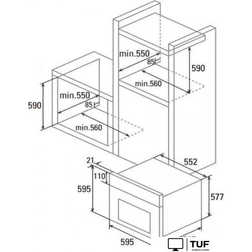Электрический духовой шкаф CATA MT 9011 PRO BK