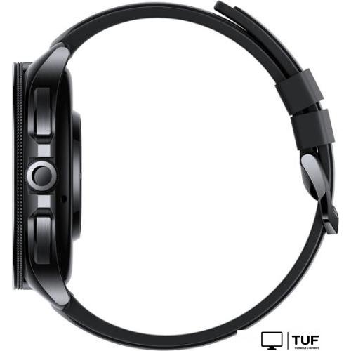 Умные часы Xiaomi Watch 2 Pro (черный, с черным силиконовым ремешком, международная версия)