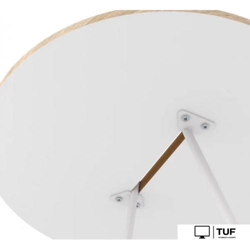 Журнальный столик Sheffilton SHT-CT36 (белый муар/дуб сонома)