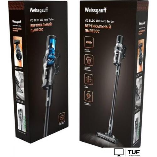 Пылесос Weissgauff V12 BLDC 400 Nero Turbo