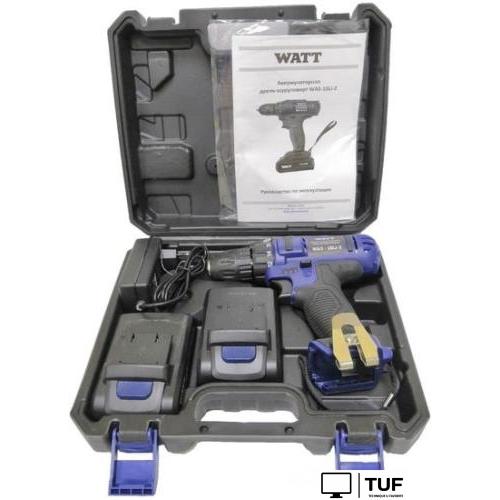 Дрель-шуруповерт WATT WAS-18 Li-2 1.018.031.12 (с 2-мя АКБ, кейс)