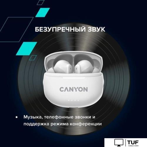 Наушники Canyon TWS-8 (белый)