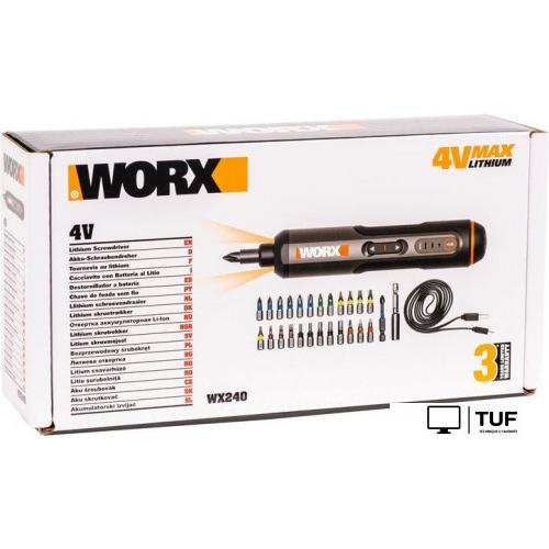 Электроотвертка Worx WX240 (с АКБ, кейс)
