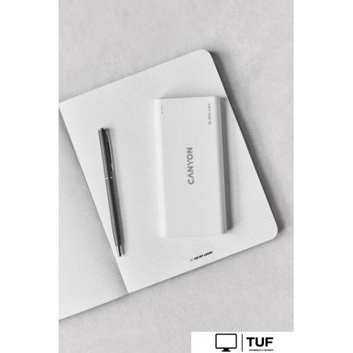 Внешний аккумулятор Canyon PB-108 10000mAh (белый)