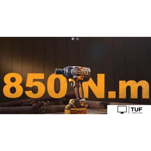 Гайковерт Ingco CIWLI2085 (с 2-мя АКБ, кейс)