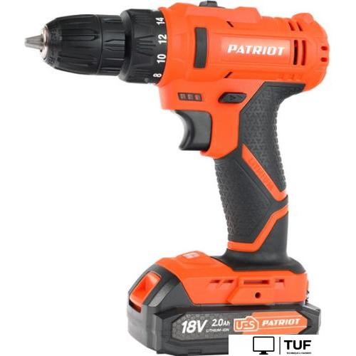 Дрель-шуруповерт Patriot BR 187UES (с 2-мя АКБ, кейс)