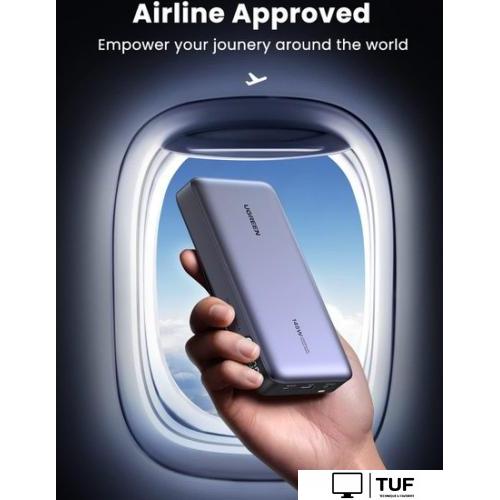 Внешний аккумулятор Ugreen PB205 25000mAh (серый)