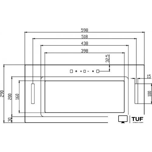 Кухонная вытяжка Schtoff HGT 60 (черный)