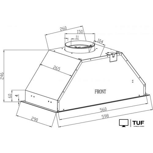 Кухонная вытяжка Schtoff Polar 60 (нержавеющая сталь)