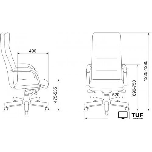 Офисное кресло Бюрократ T-9927WALNUT (черный)