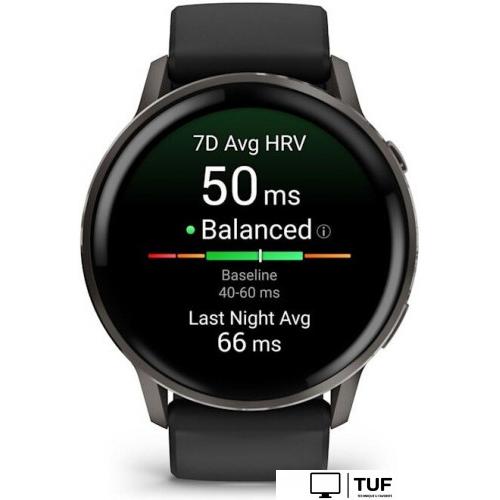 Умные часы Garmin Venu 4 45 мм (черный)