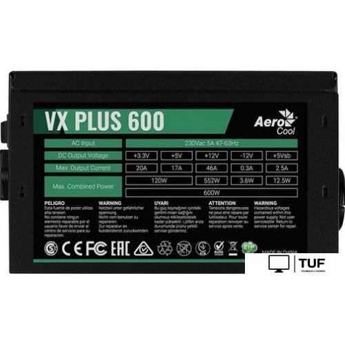 Блок питания AeroCool VX Plus 600