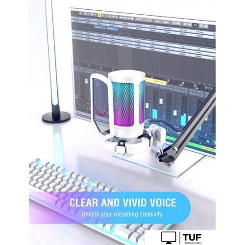 Проводной микрофон FIFINE A6V (белый)