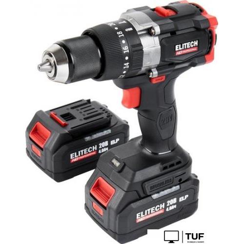 Ударная дрель-шуруповерт ELITECH CD 20BL2 E2201.042.02 (с 2-мя АКБ, кейс)
