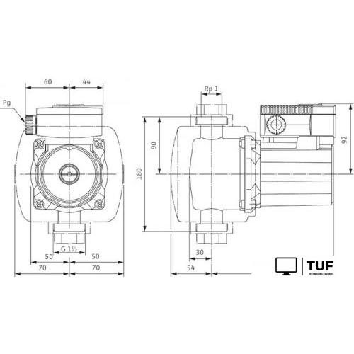 Циркуляционный насос Wilo TOP-Z 25/6 (3~400 V, PN 10, Inox)
