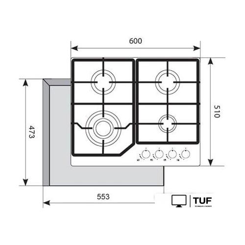 Варочная панель Akpo PGA 604 LXC