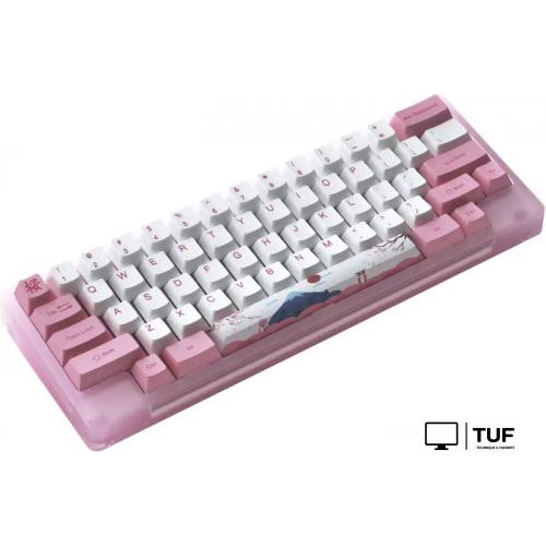 Клавиатура Akko ACR 59 Acrylic Tokyo (Akko CS Jelly Pink)
