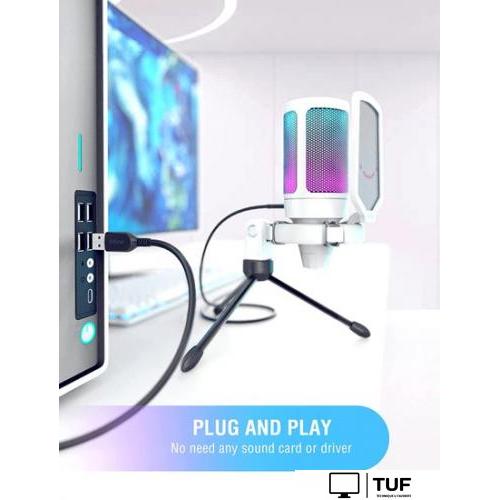 Проводной микрофон FIFINE A6V (белый)