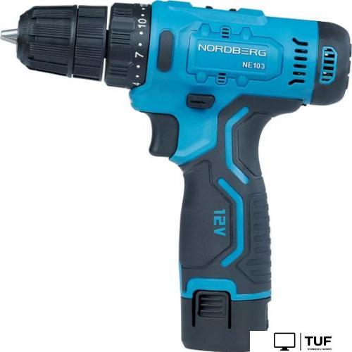 Дрель-шуруповерт Nordberg NE103K+NE9012 (с 2-мя АКБ, сумка)