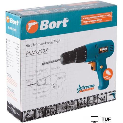 Дрель-шуруповерт Bort BSM-250X