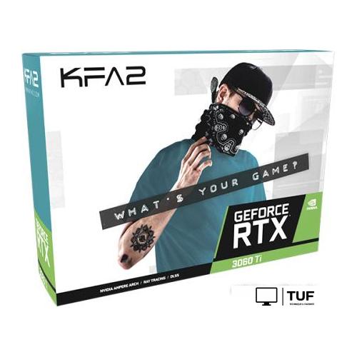 Видеокарта KFA2 GeForce RTX 3060 Ti GDDR6X 1-Click OC Plus Updated Ver. 36ISM6MD2KCK