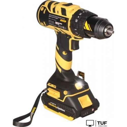 Ударная дрель-шуруповерт Hanskonner HCD1865I (с 2-мя АКБ, кейс)