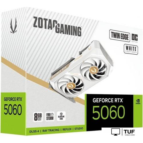 Видеокарта ZOTAC Gaming GeForce RTX 5060 Twin Edge OC White Edition ZT-B50600Q-10M