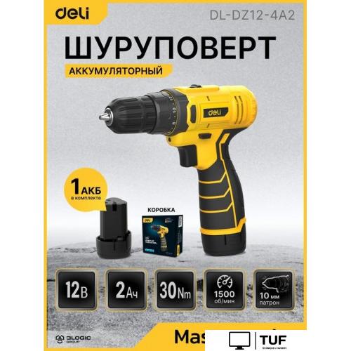 Дрель-шуруповерт Deli DL-DZ12-4A2 (с 1-им АКБ)