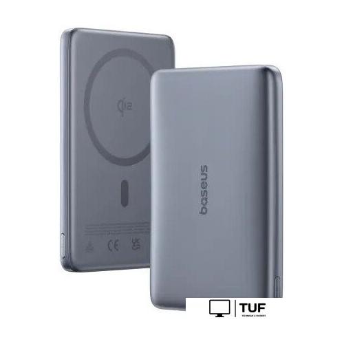 Внешний аккумулятор Baseus PicoGo AM41 Ultra-Slim Qi2 Magnetic Power Bank 10000mAh (серый)