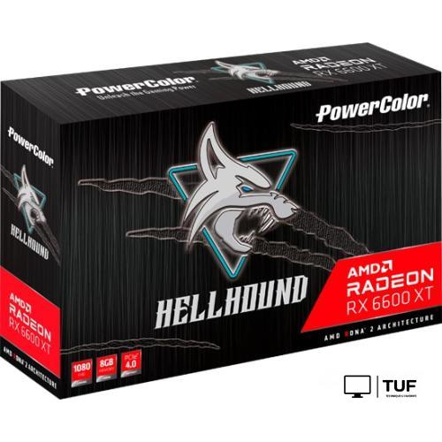 Видеокарта PowerColor Hellhound Radeon RX 6600 XT 8GB GDDR6 AXRX 6600 XT 8GBD6-3DHL/OC
