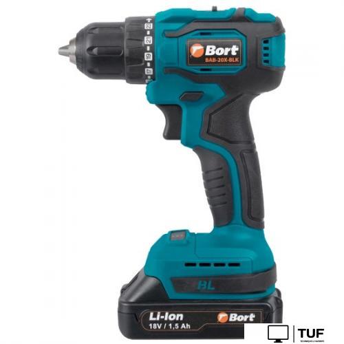 Дрель-шуруповерт Bort BAB-20X-BLK (с 2-мя АКБ, кейс)