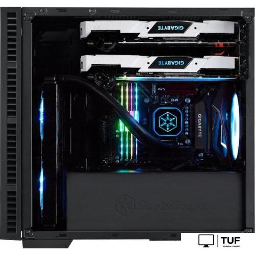 Корпус SilverStone RL08 (черный/красный)