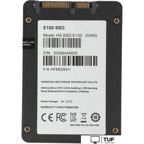 SSD Hikvision E100 2048GB HS-SSD-E100/2048G