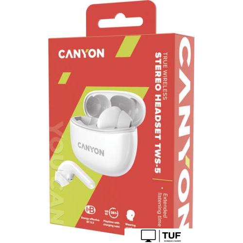 Наушники Canyon TWS-5 (белый)