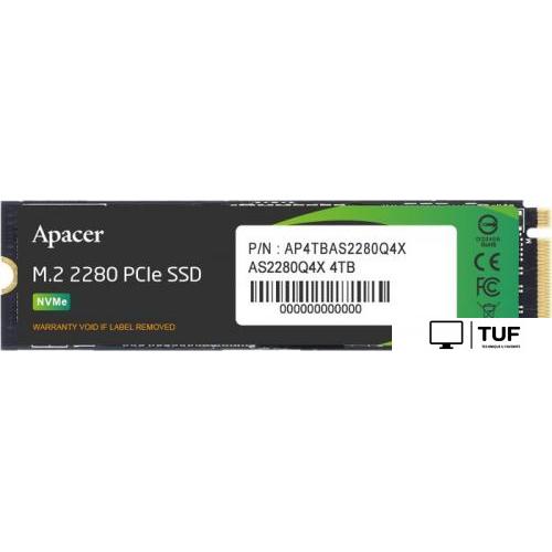 SSD Apacer AS2280Q4X 4TB AP4TBAS2280Q4X